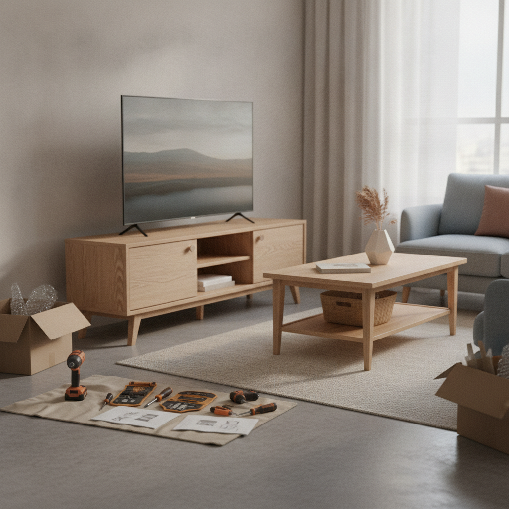 done Furniture Assembly - No Face and No Text